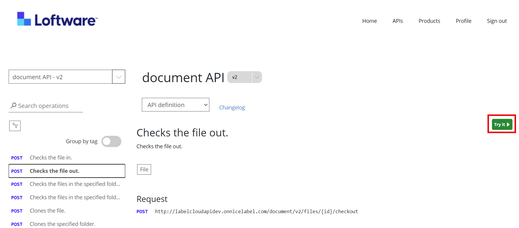 Checking in and Checking out Files with Document API