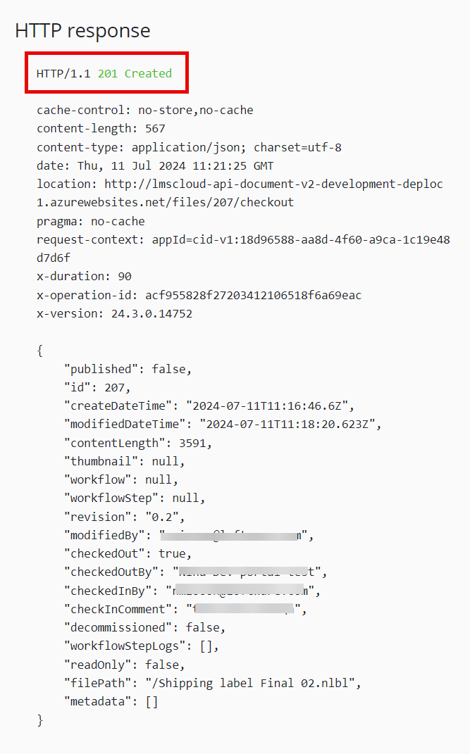 Checking in and Checking out Files with Document API