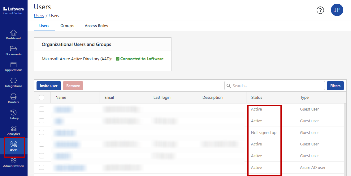 Ater Users. Software Adding Users