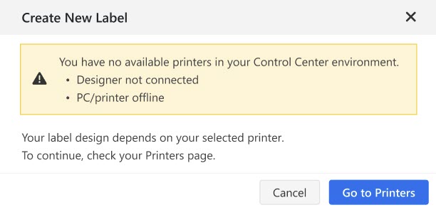 11_Creating_a_new_label_no_printers_error.jpg