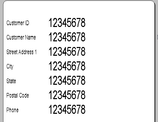 Fig.1 Label example of the ordered fields